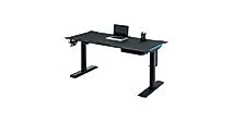 Rs Gaming Chronos 66"w -Adjustable Gaming Desk With Integrated Power And Ch