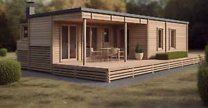 Casa prefabricada con aseo y baño - Nuevo precio sorprendente (2024)