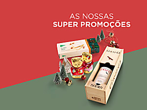 Super promoções até -50% em mais de 100 produtos: chocolates e vinhos, merc