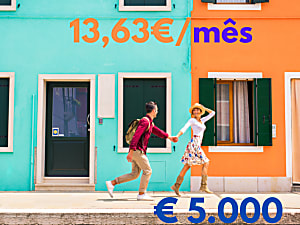 Empréstimo pessoal a 13,63€/mês acima de 5.000€!